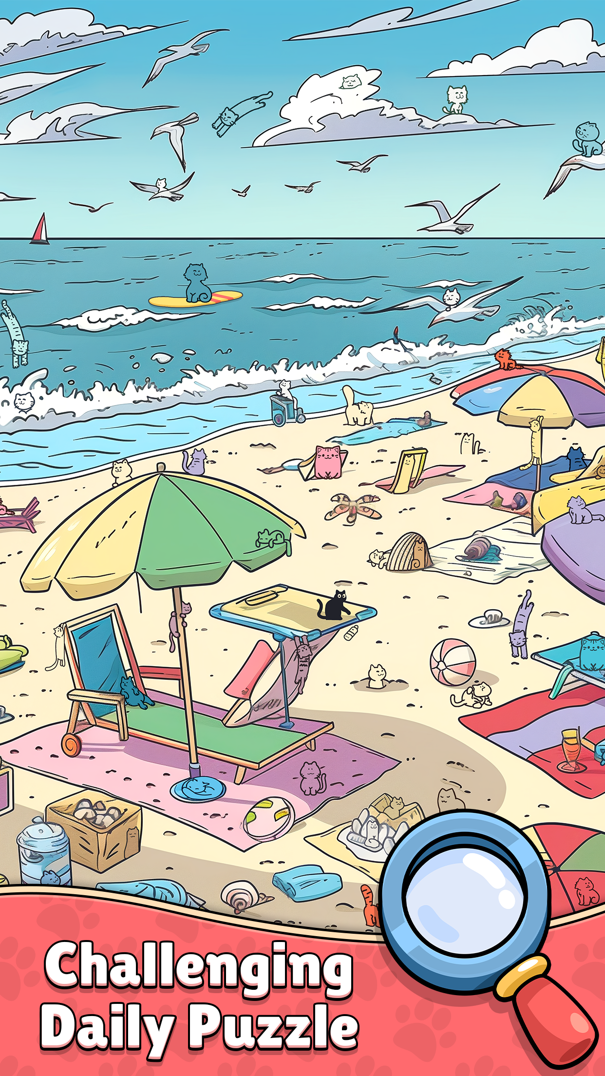 اسکرین شات 4 بازی Find The Cat - Spot It!