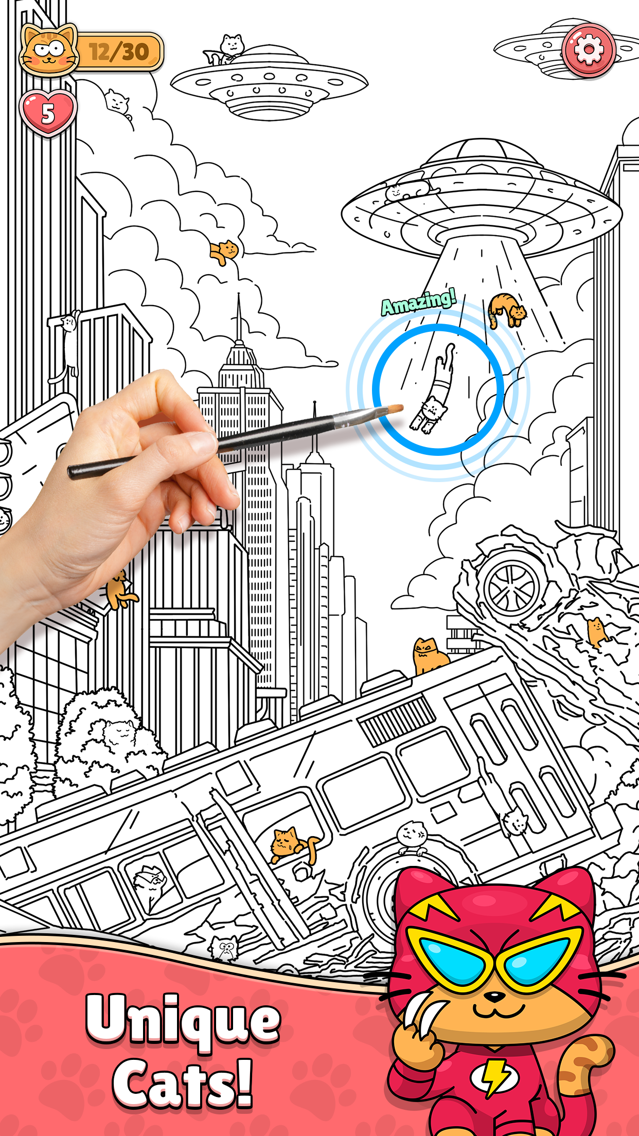 اسکرین شات 5 بازی Find The Cat - Spot It!