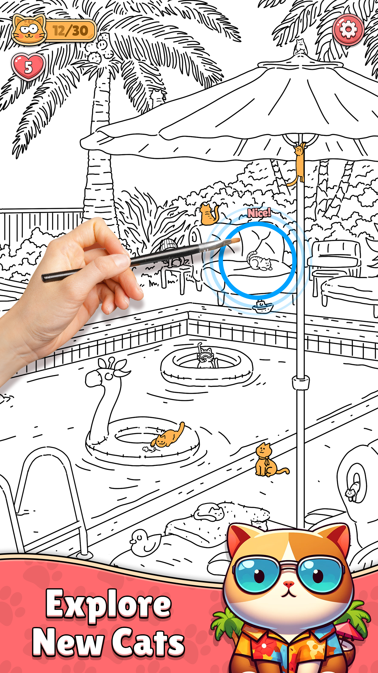 اسکرین شات 7 بازی Find The Cat - Spot It!