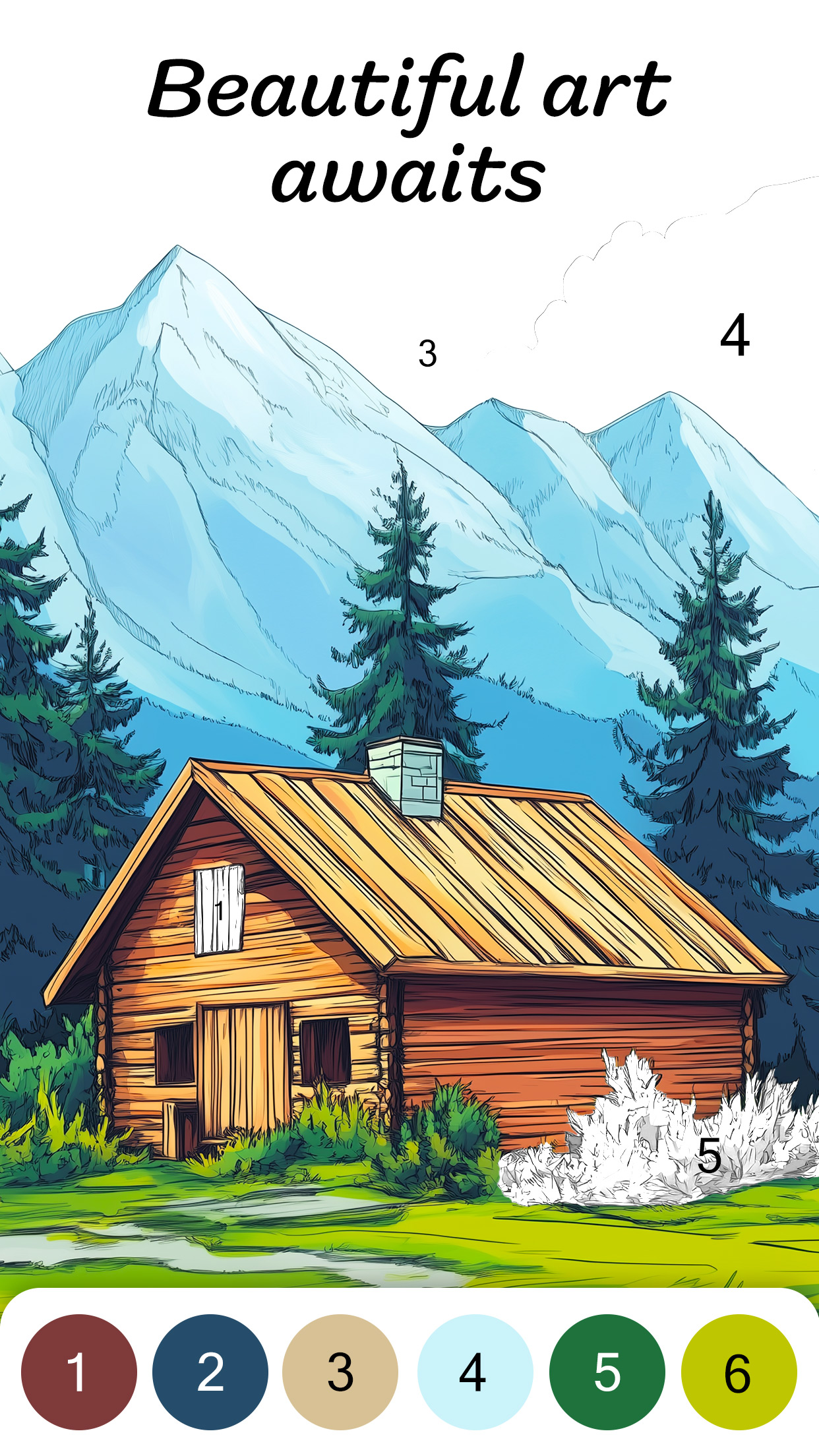 اسکرین شات 2 برنامه Color by Number for Adults