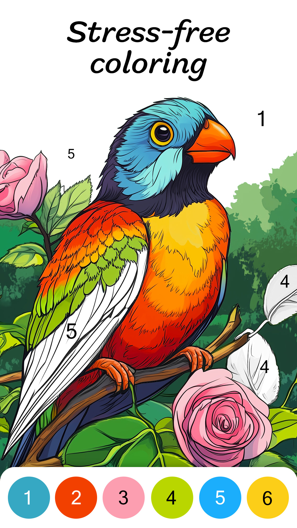 اسکرین شات 3 برنامه Color by Number for Adults