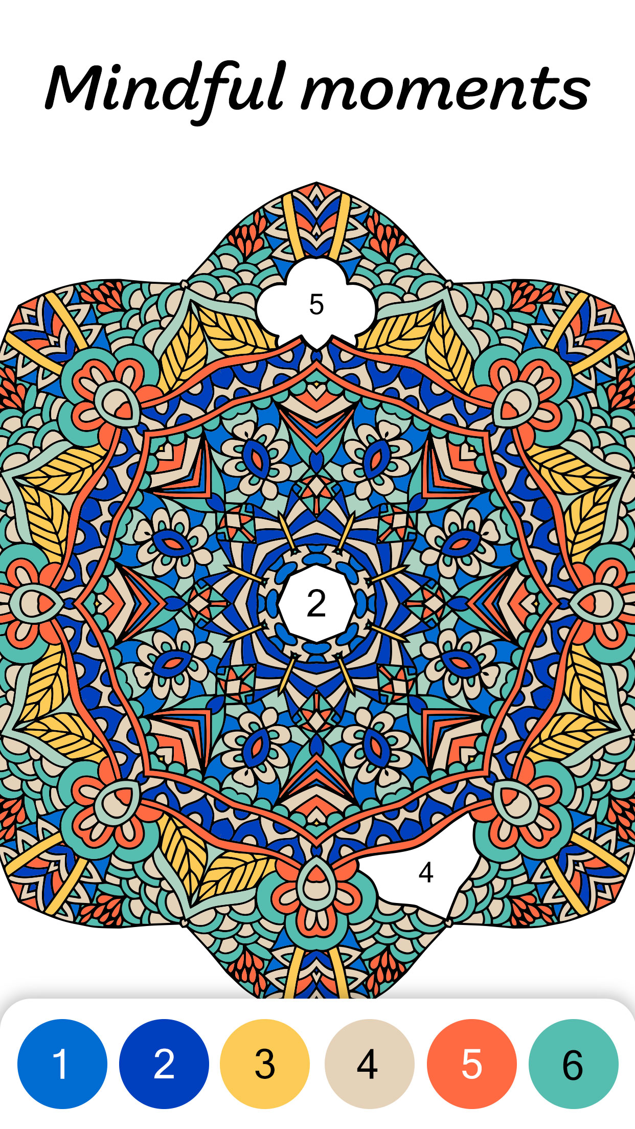 اسکرین شات 4 برنامه Color by Number for Adults