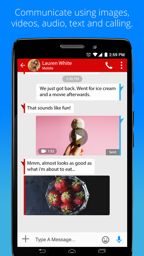 اسکرین شات 2 برنامه Verizon Messages
