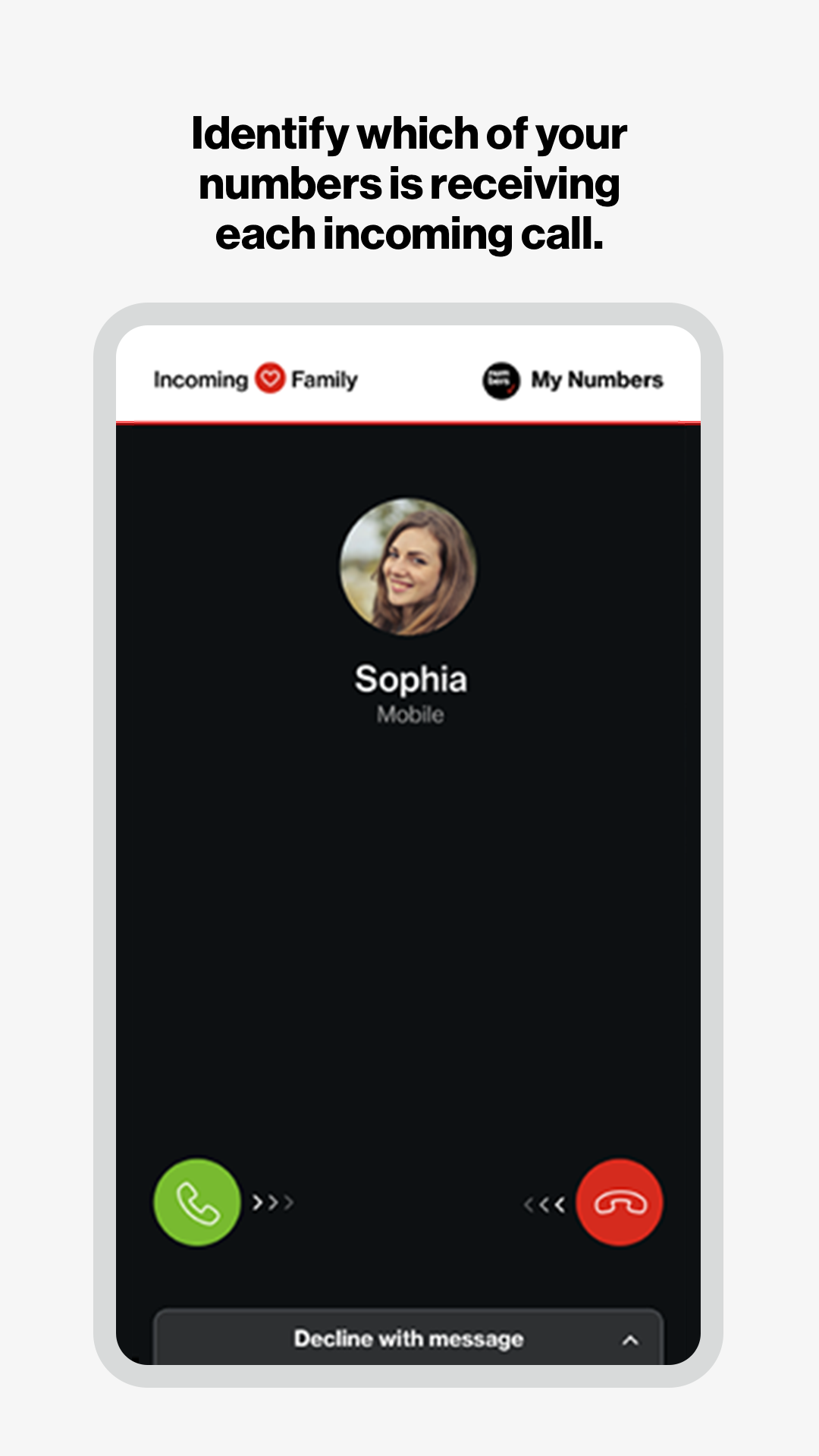 اسکرین شات 4 برنامه Verizon My Numbers