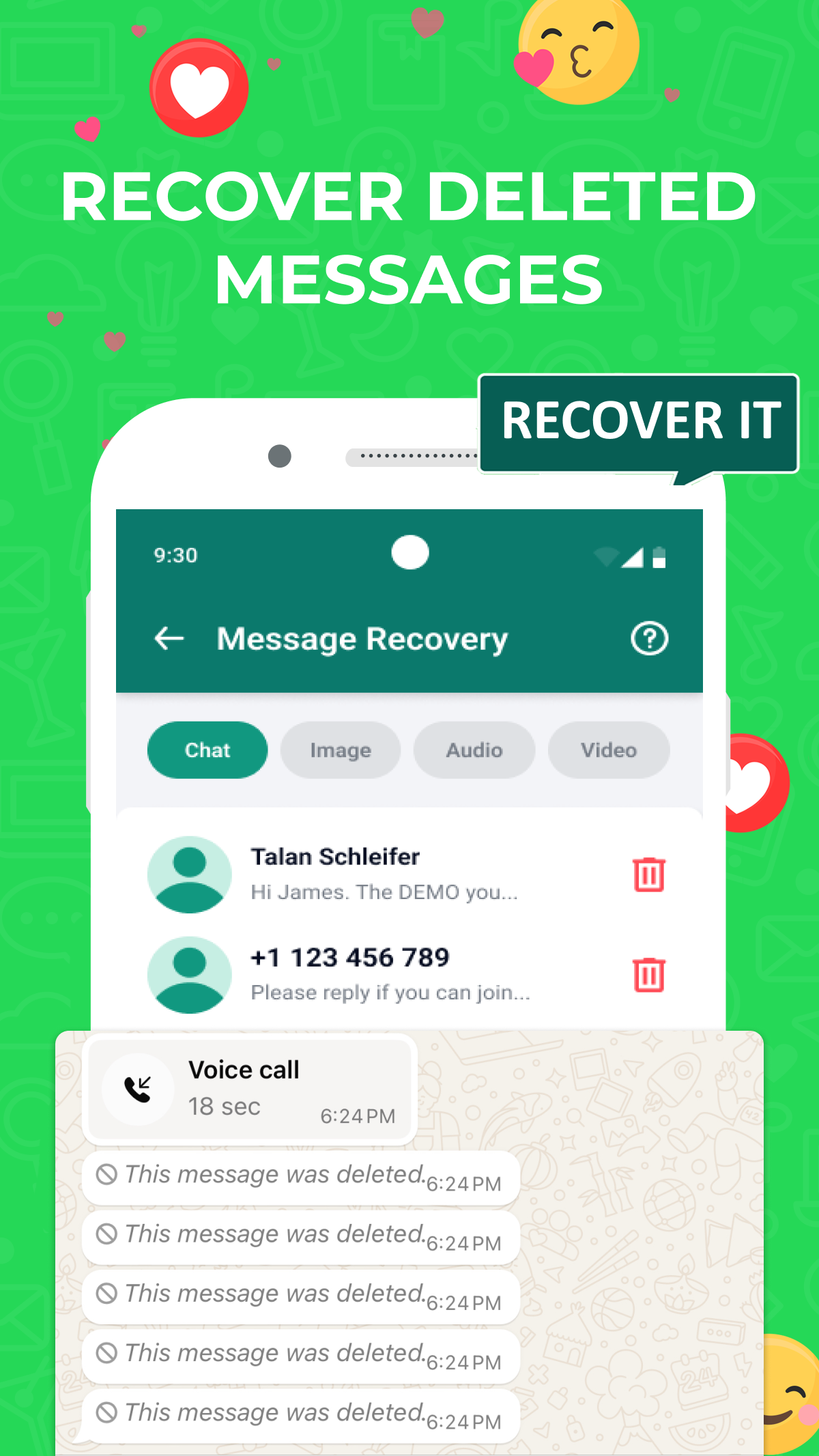 اسکرین شات 3 برنامه Chat Locker for WhatsApp