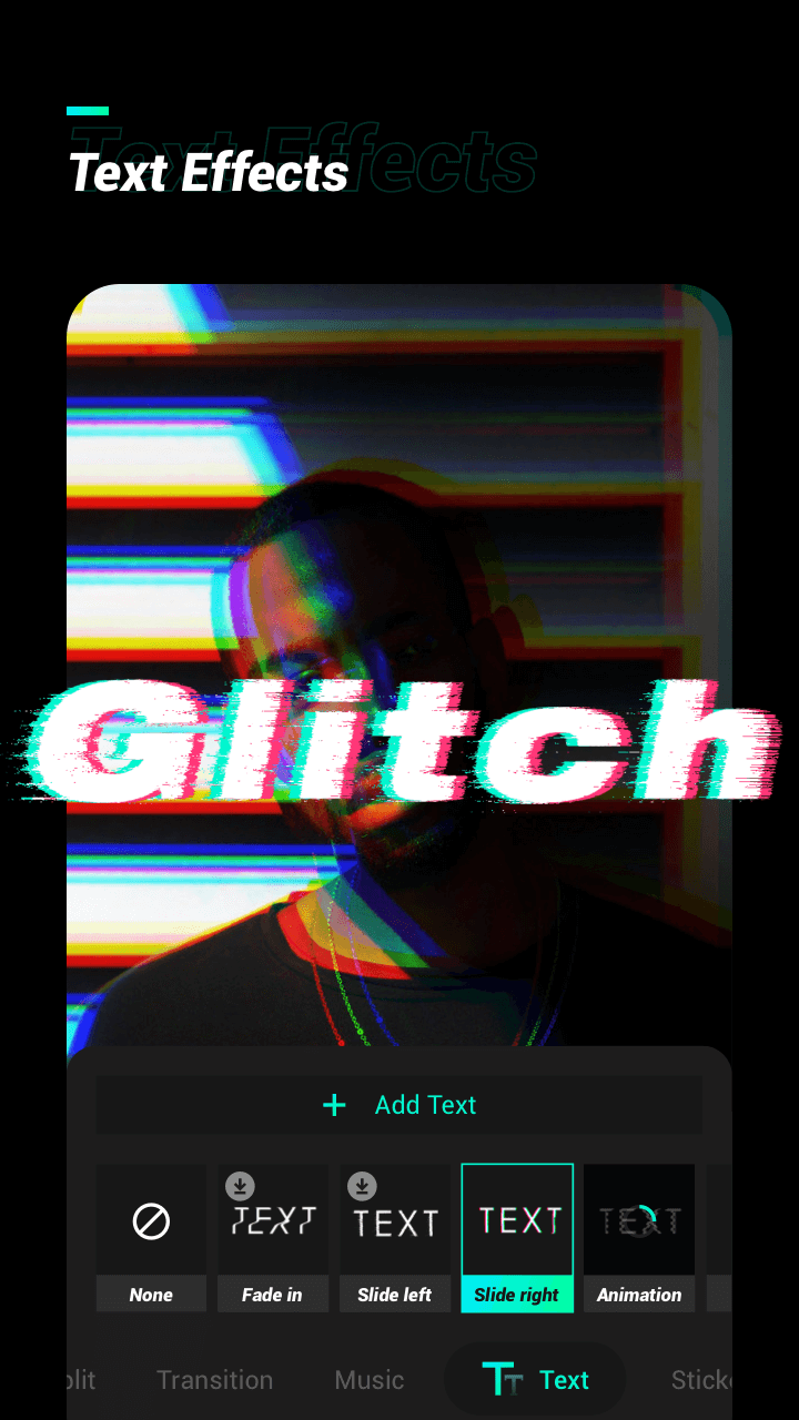 اسکرین شات 2 برنامه Glitch Video Effect