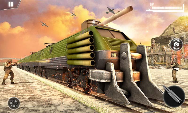 اسکرین شات 1 بازی Army Train Shooter: Train Game