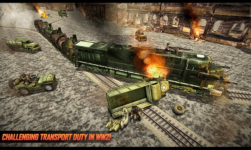 اسکرین شات 4 بازی Army Train Shooter: Train Game