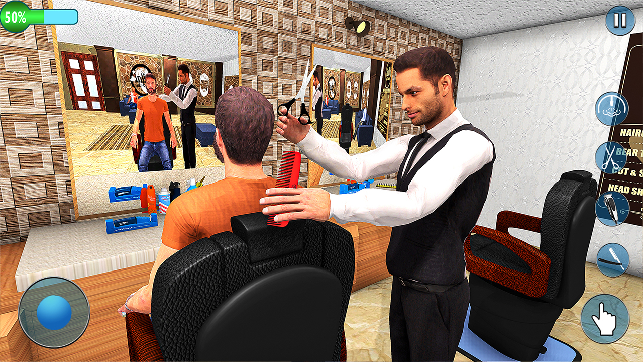 اسکرین شات 3 بازی Barber Shop- Hair Tattoo Games
