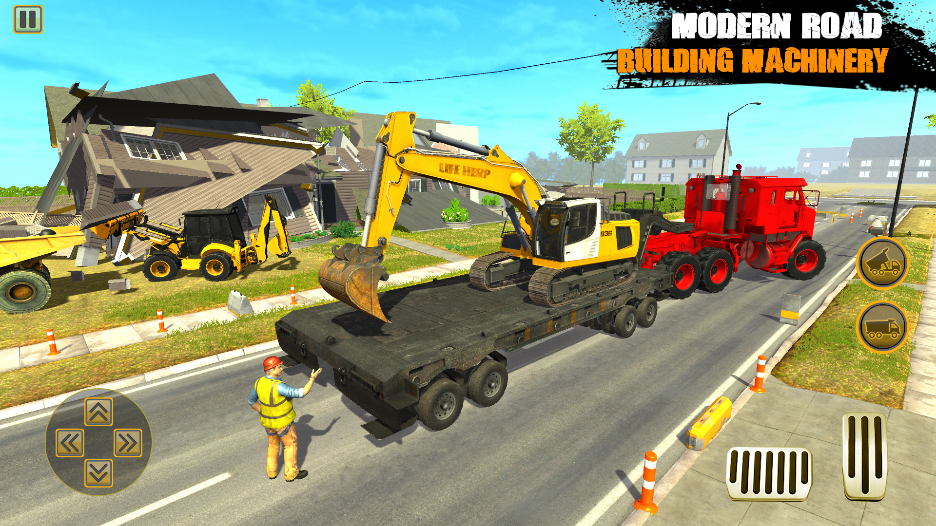 اسکرین شات 6 برنامه City Road Construction Games