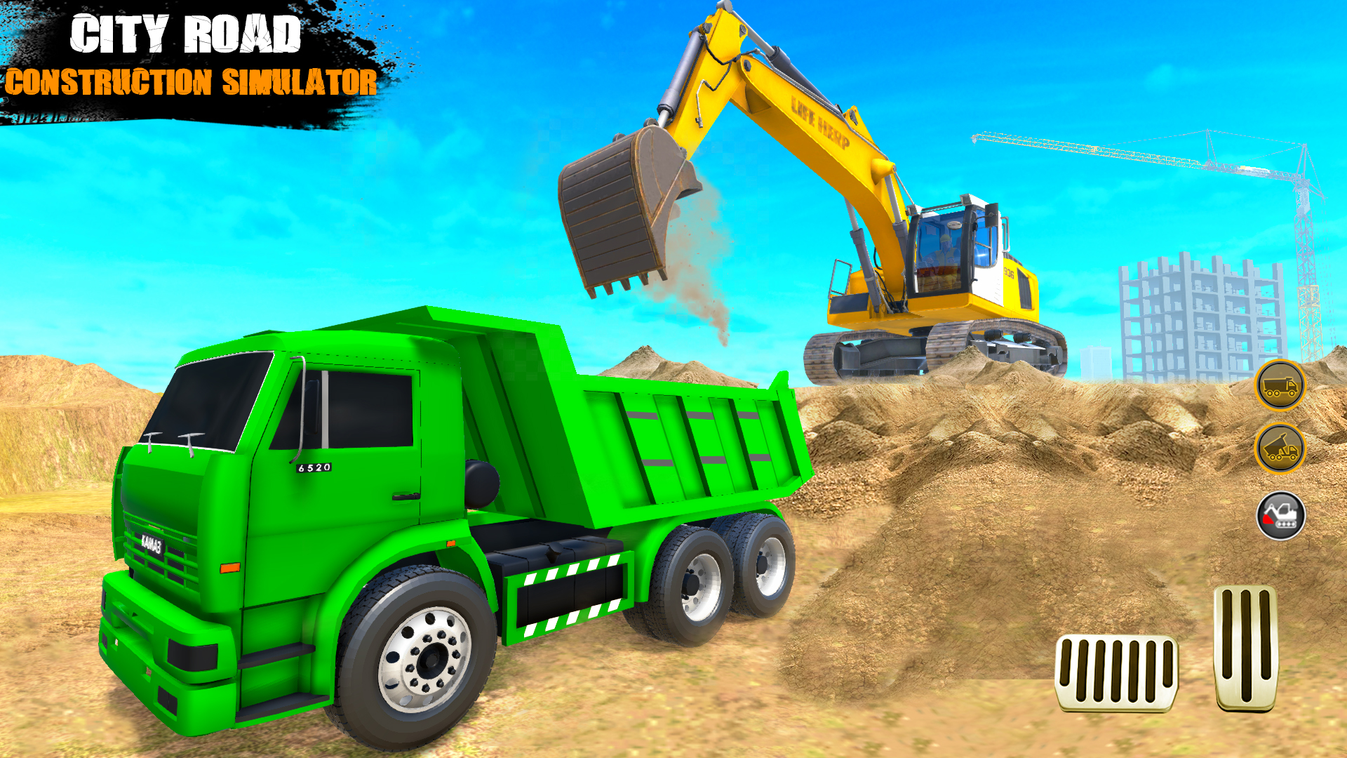 اسکرین شات 5 برنامه City Road Construction Games