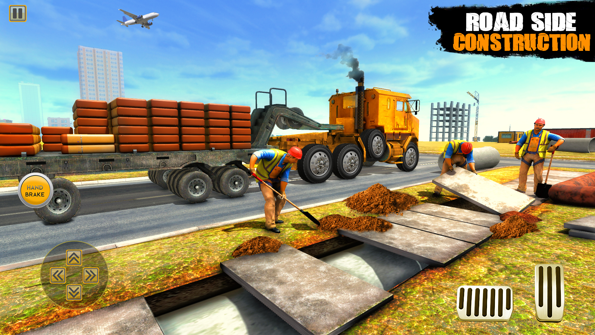 اسکرین شات 2 برنامه City Road Construction Games
