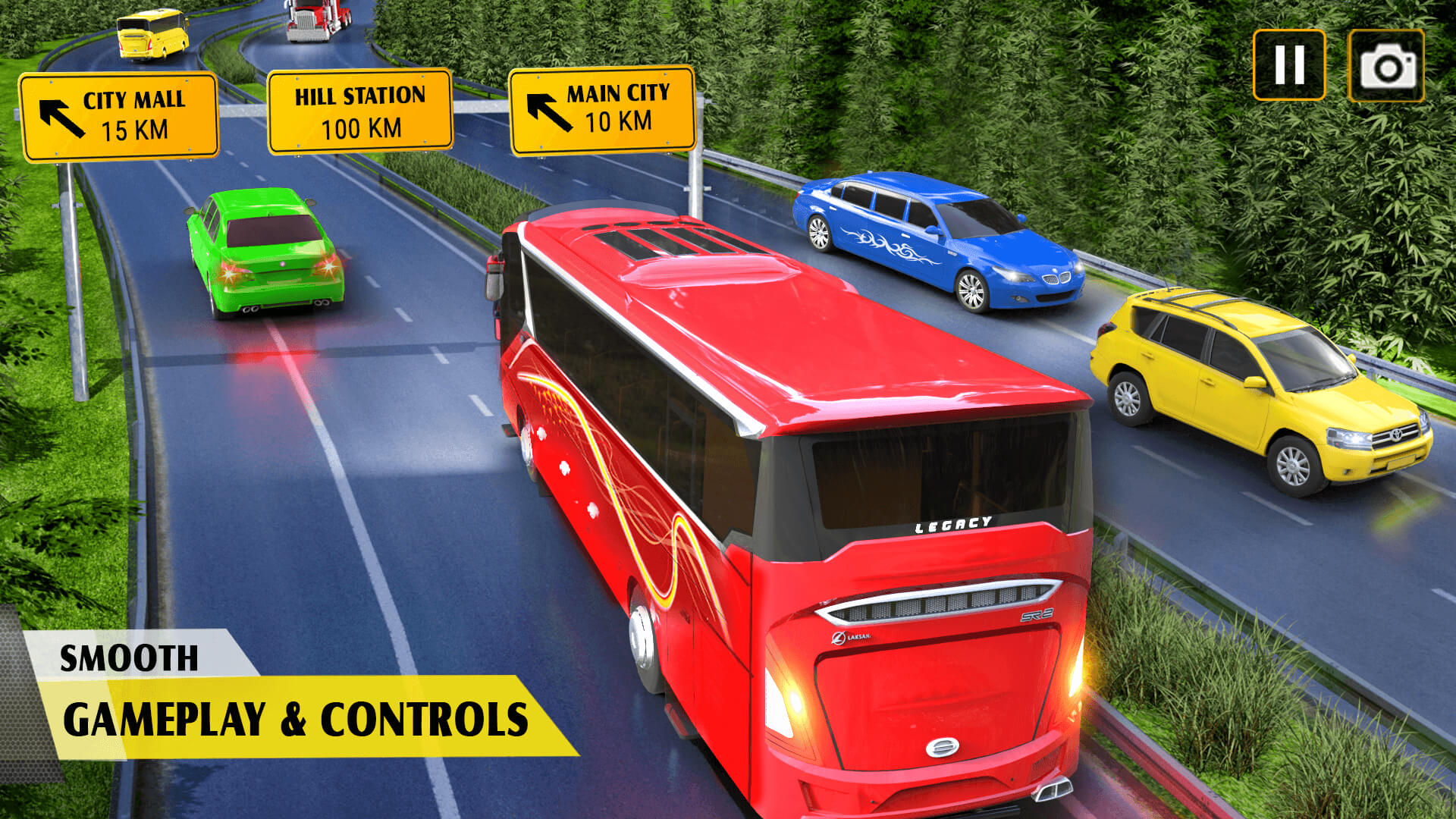 اسکرین شات 4 بازی City Coach Bus Driving Game