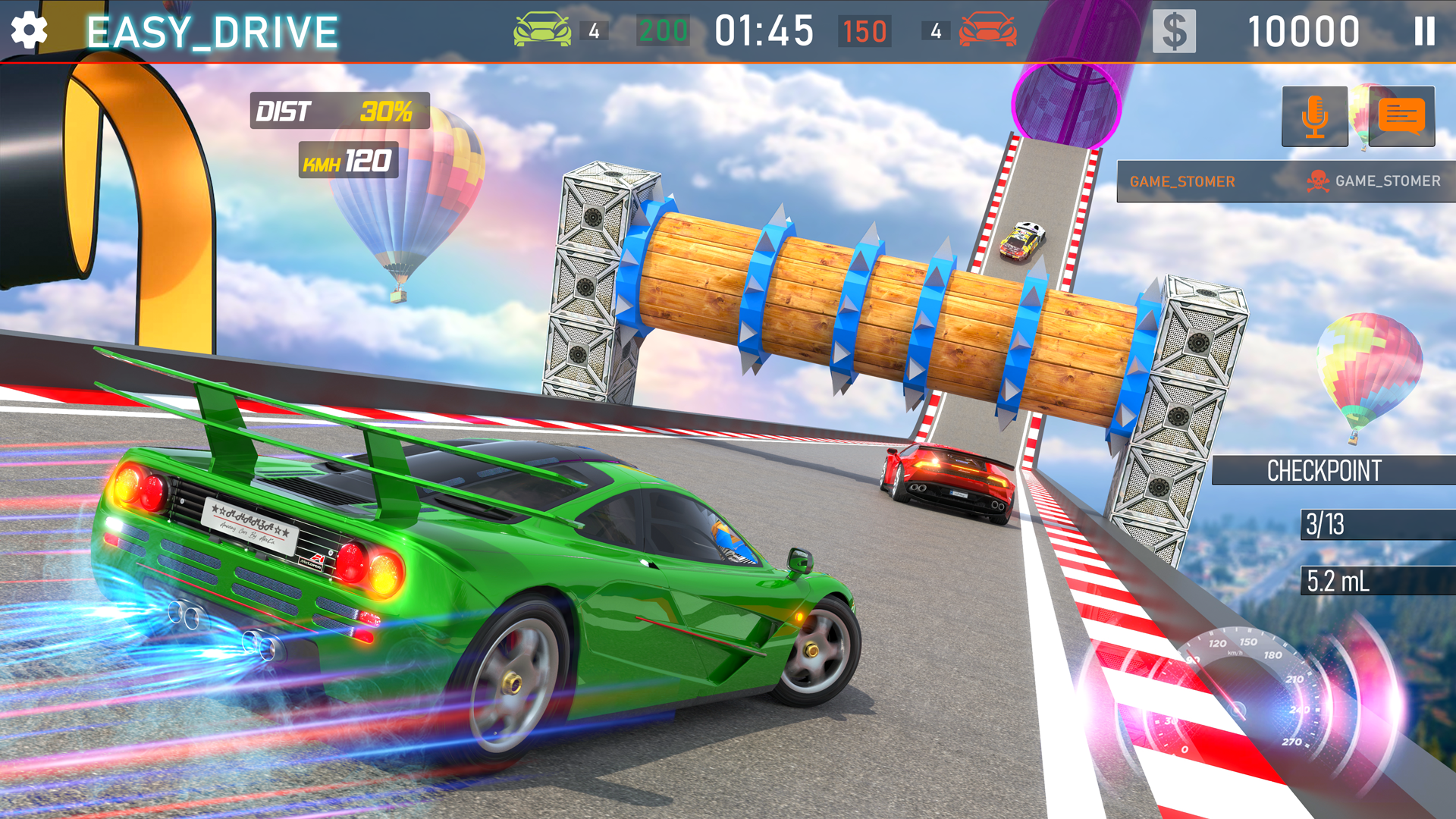 اسکرین شات 1 بازی Crazy Car Stunt: Ramp Car Game