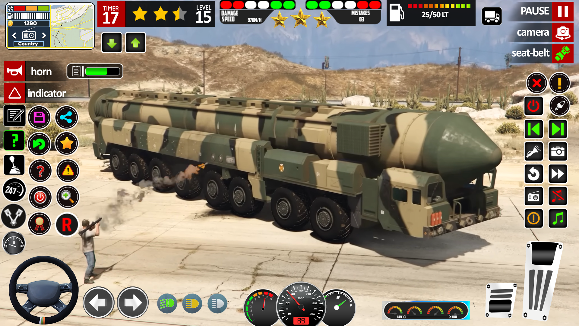 اسکرین شات 2 بازی Extreme Army Truck Sim War