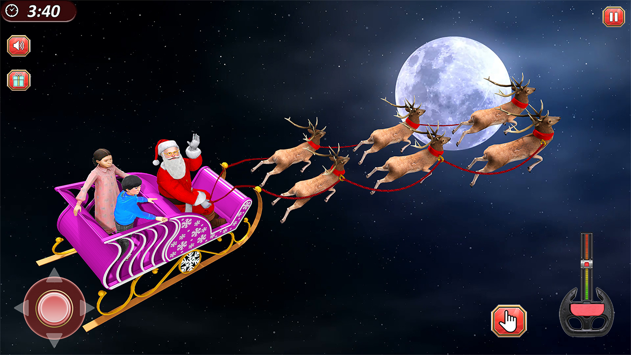 اسکرین شات 2 بازی Christmas Flying Santa Gift