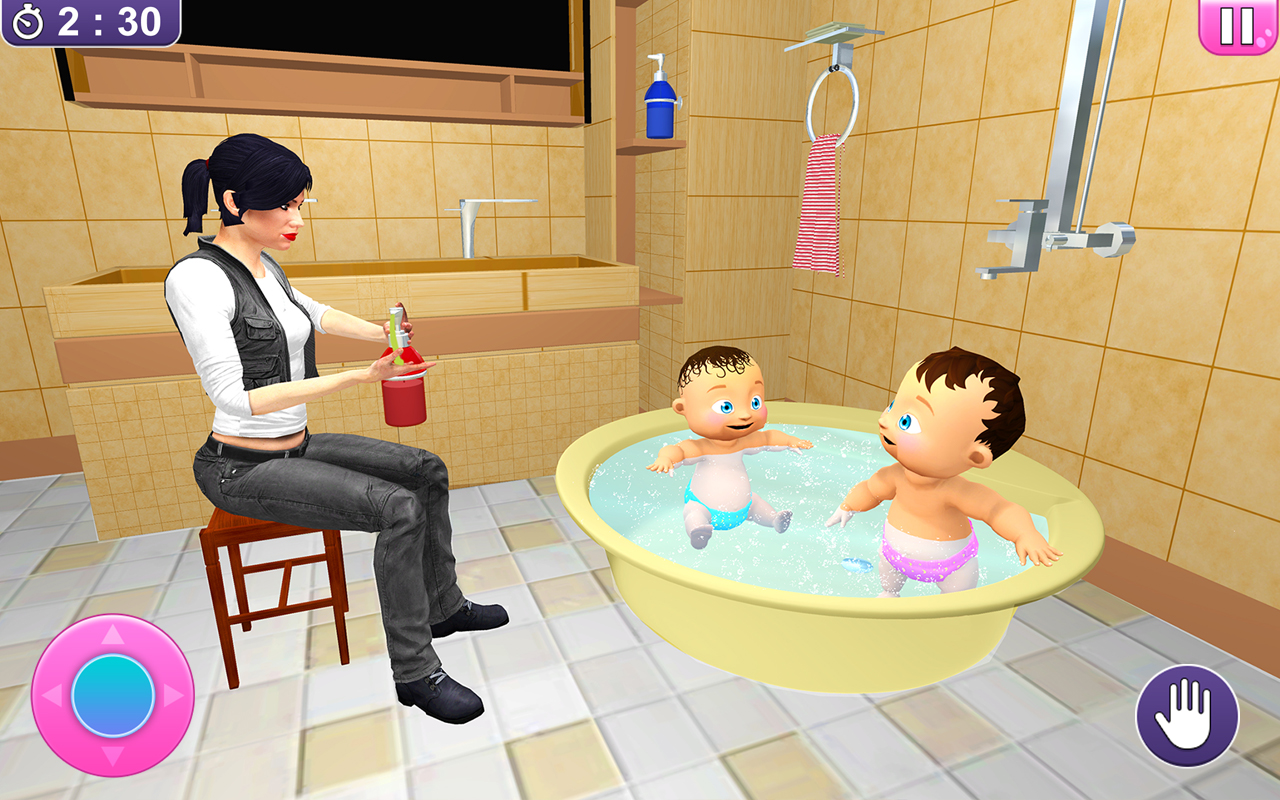 اسکرین شات 1 بازی Real Twins Baby Simulator 3D