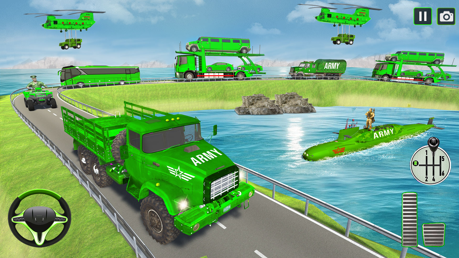 اسکرین شات 1 بازی Army Cargo Transport Games