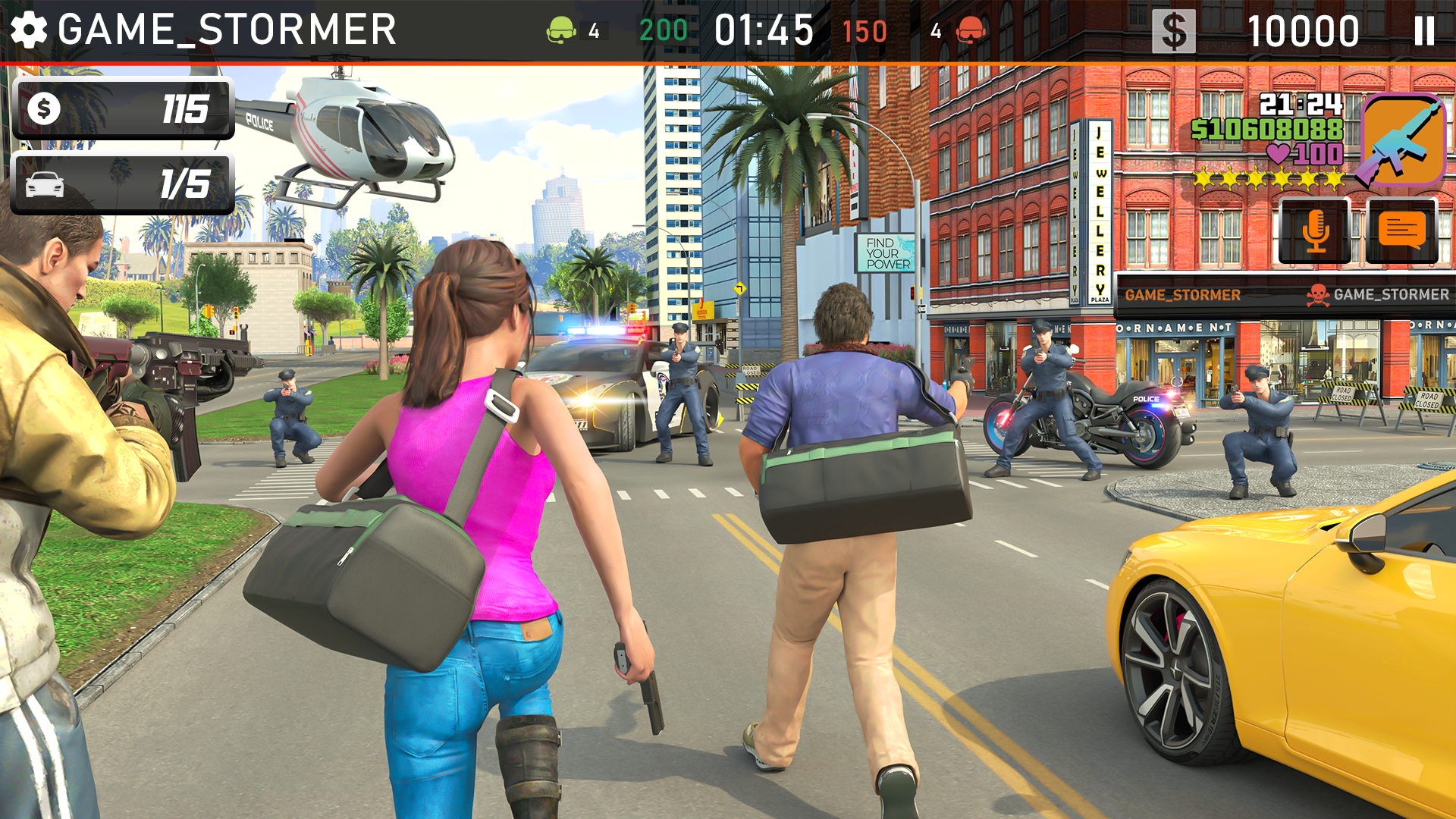 اسکرین شات 2 بازی Bike Chase 3D Police Car Games
