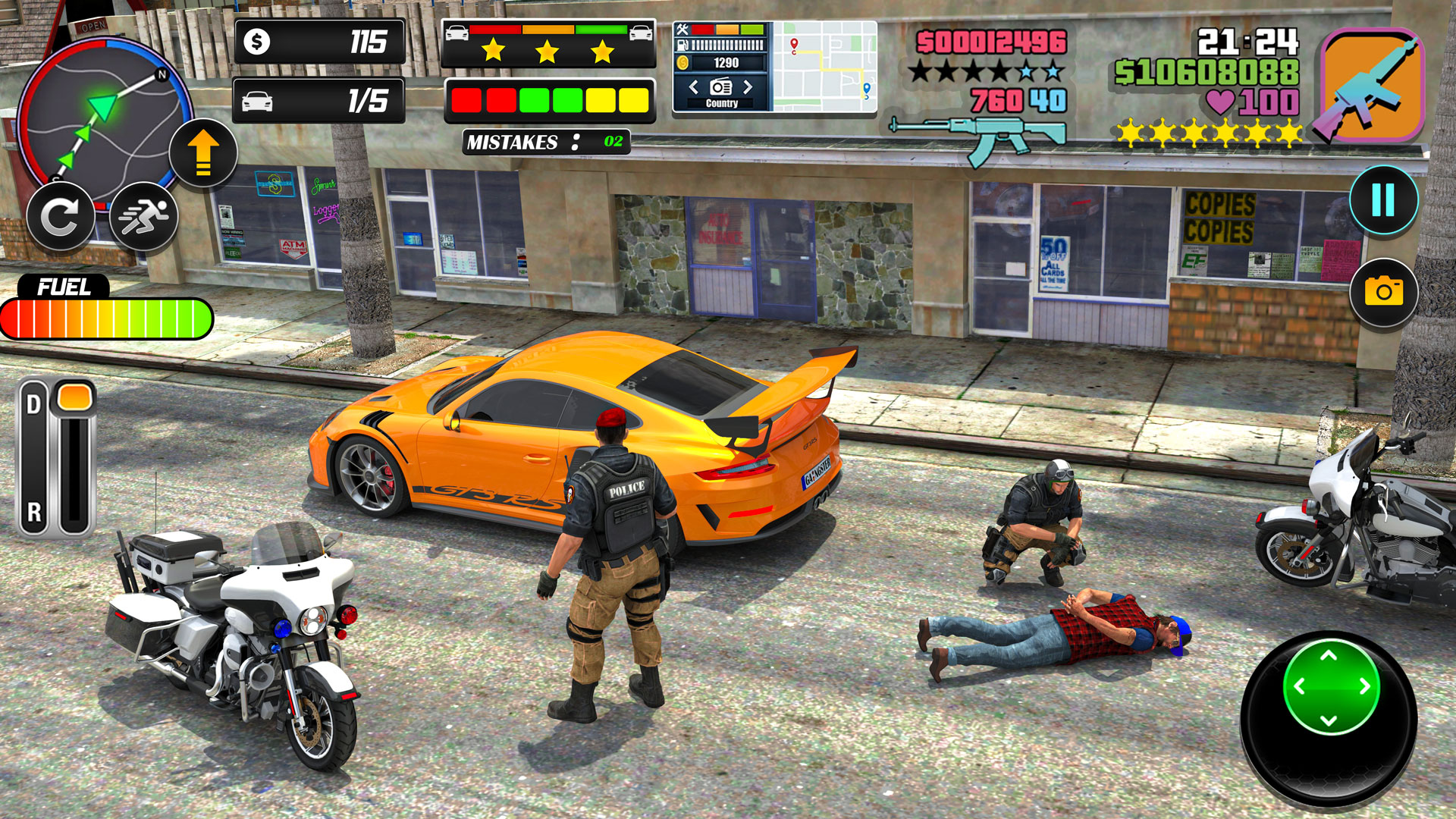 اسکرین شات 2 بازی Bike Chase 3D Police Car Games