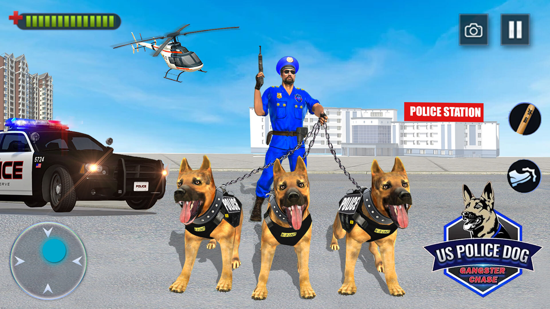 اسکرین شات 5 برنامه US Police Dog Crime Chase Game