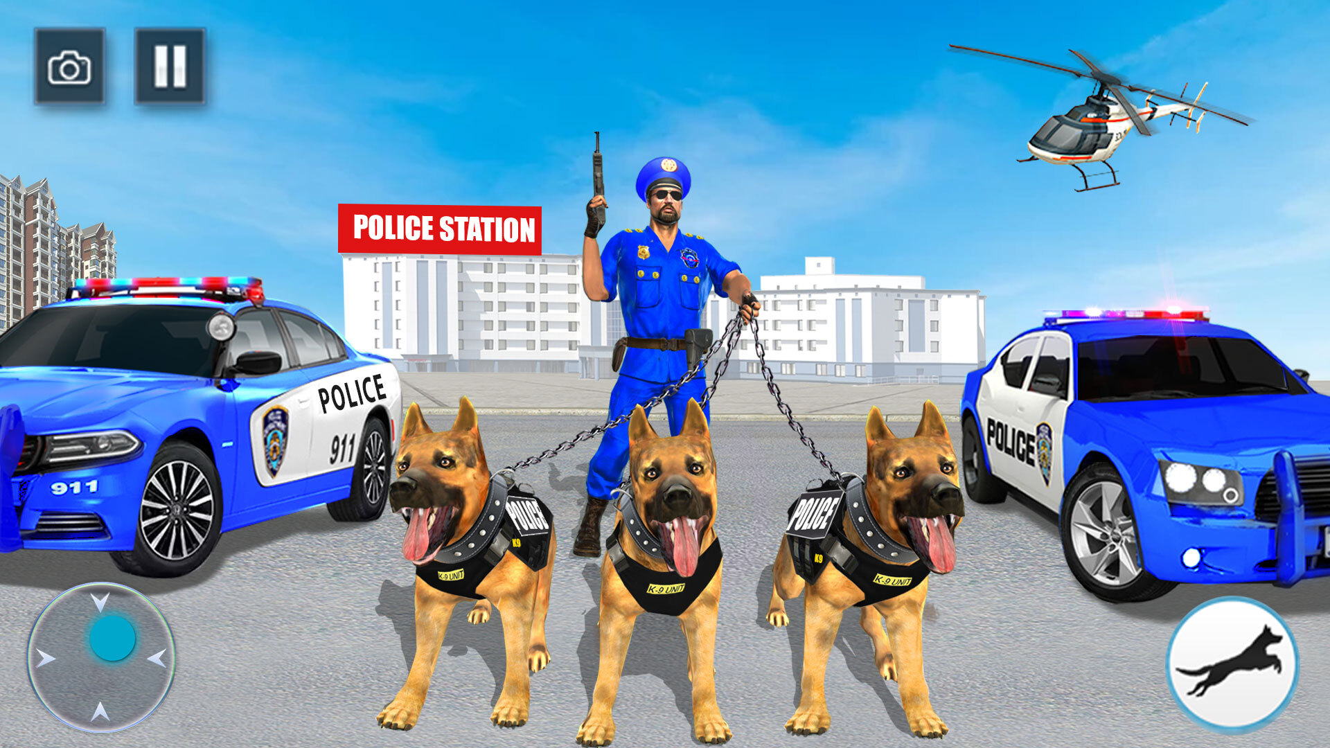 اسکرین شات 1 برنامه US Police Dog Crime Chase Game