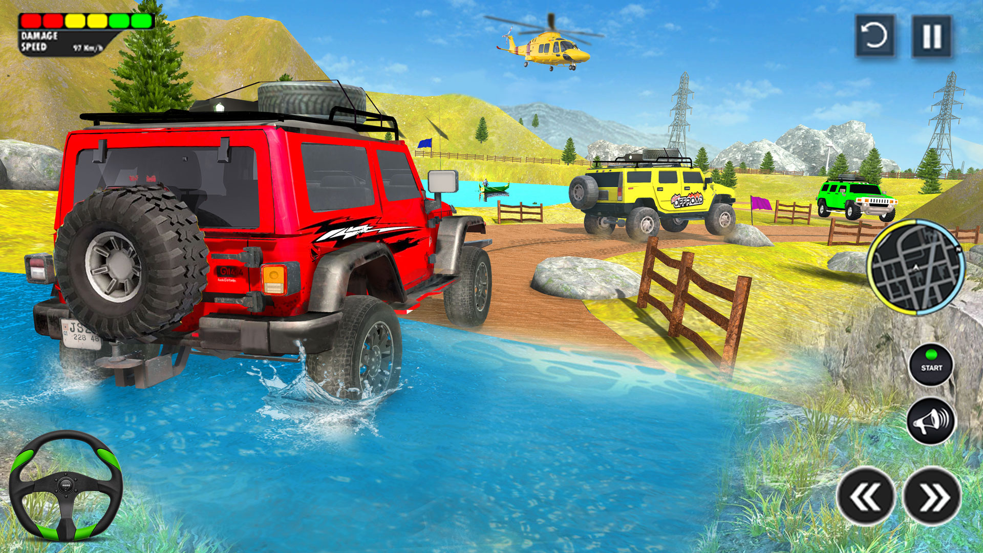 اسکرین شات 2 بازی Offroad Jeep Driving Car Games