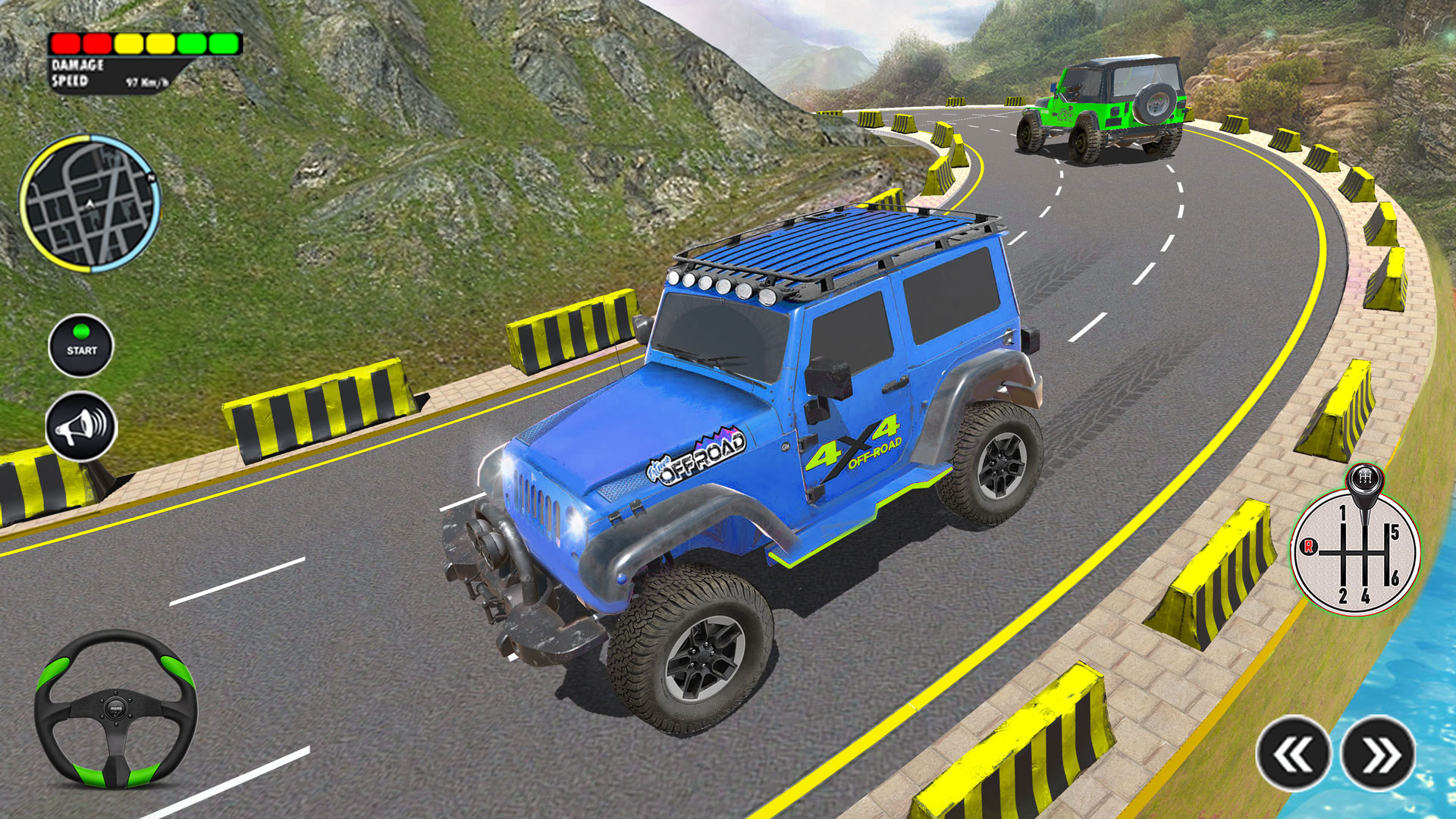 اسکرین شات 1 بازی Offroad Jeep Driving Car Games