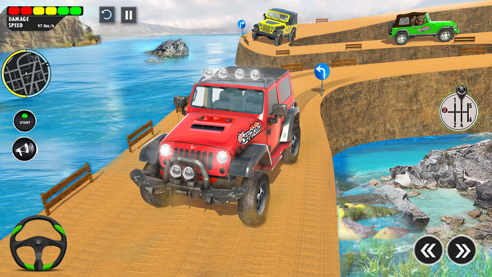 اسکرین شات 4 بازی Offroad Jeep Driving Car Games
