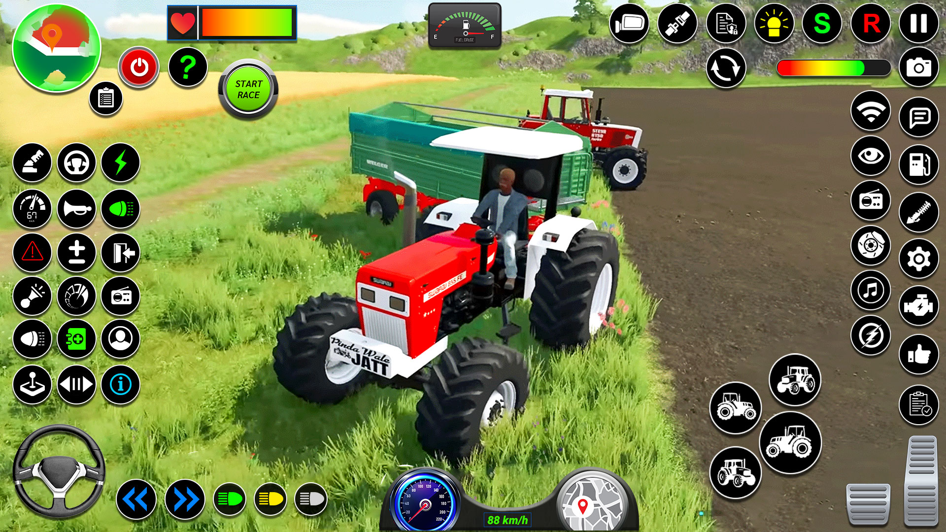 اسکرین شات 1 برنامه Tractor Farming Real Simulator