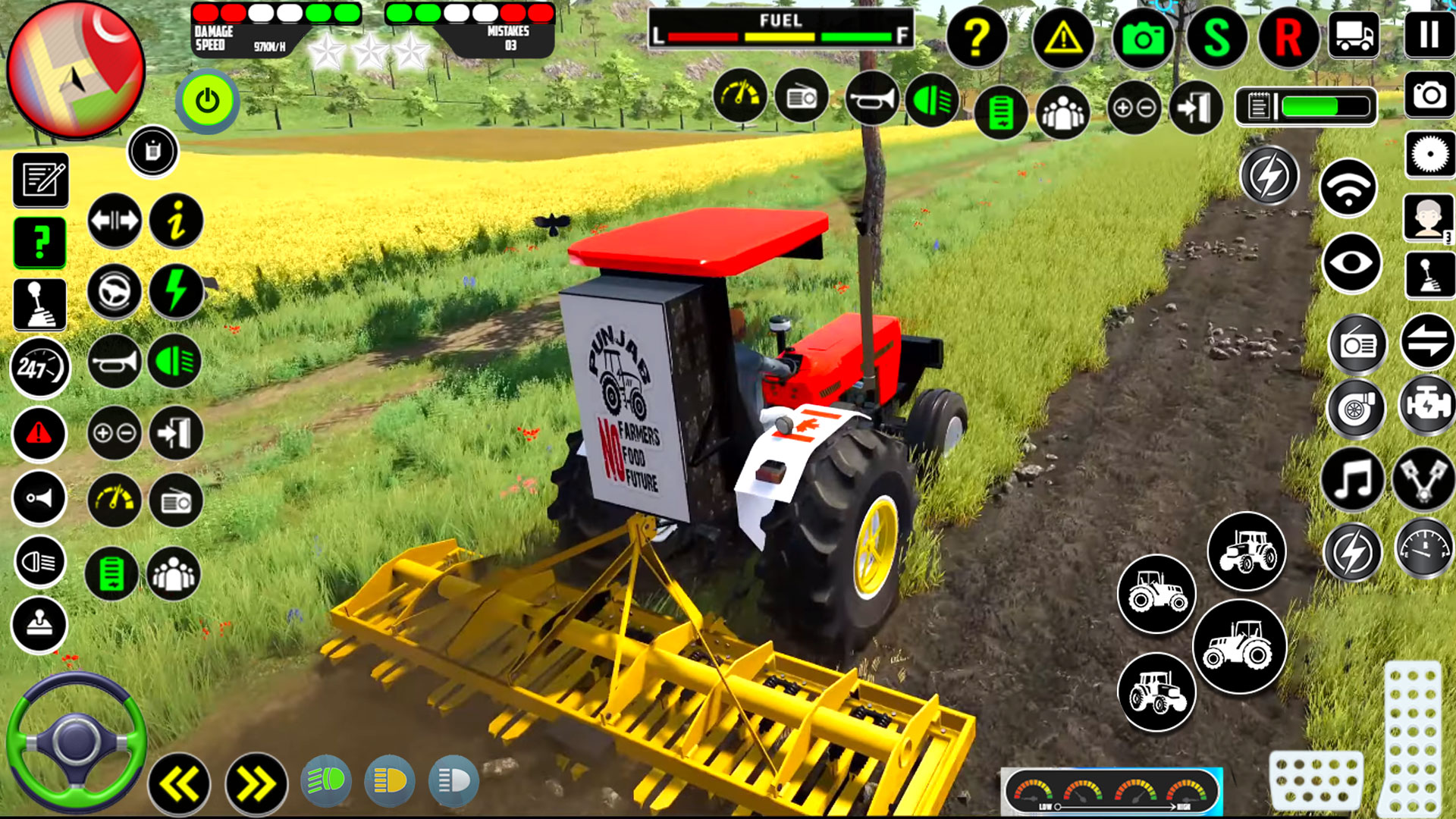 اسکرین شات 4 برنامه Tractor Farming Real Simulator