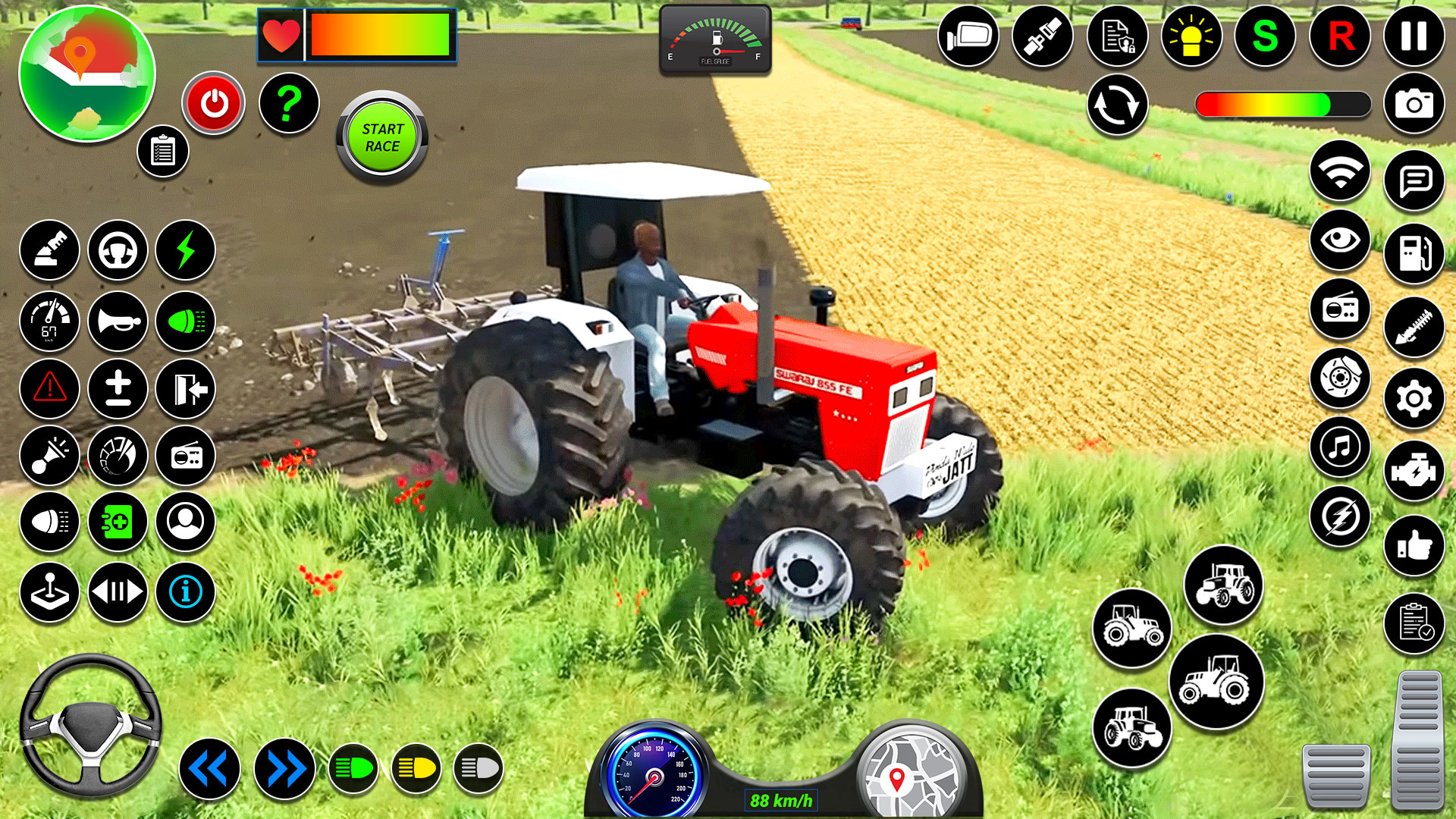 اسکرین شات 2 برنامه Tractor Farming Real Simulator