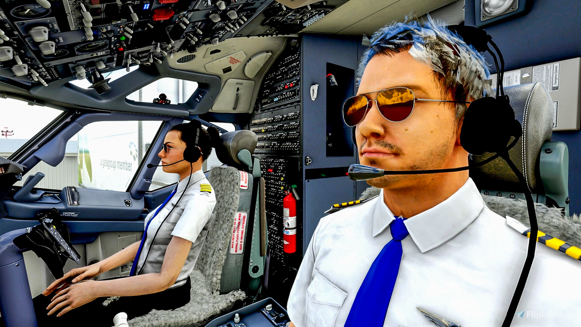اسکرین شات 1 بازی Airplane Games Simulator 2023