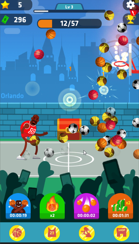 اسکرین شات 4 بازی Idle Dunk Masters