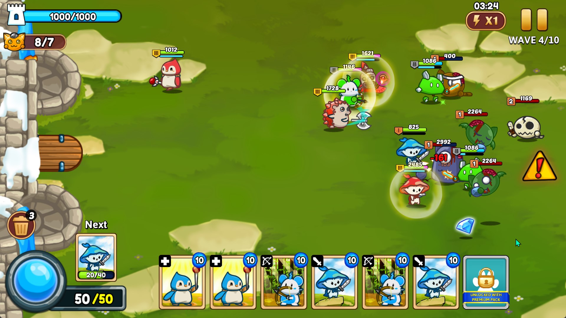 اسکرین شات 3 بازی Meowar - PvP Cat Merge Defense