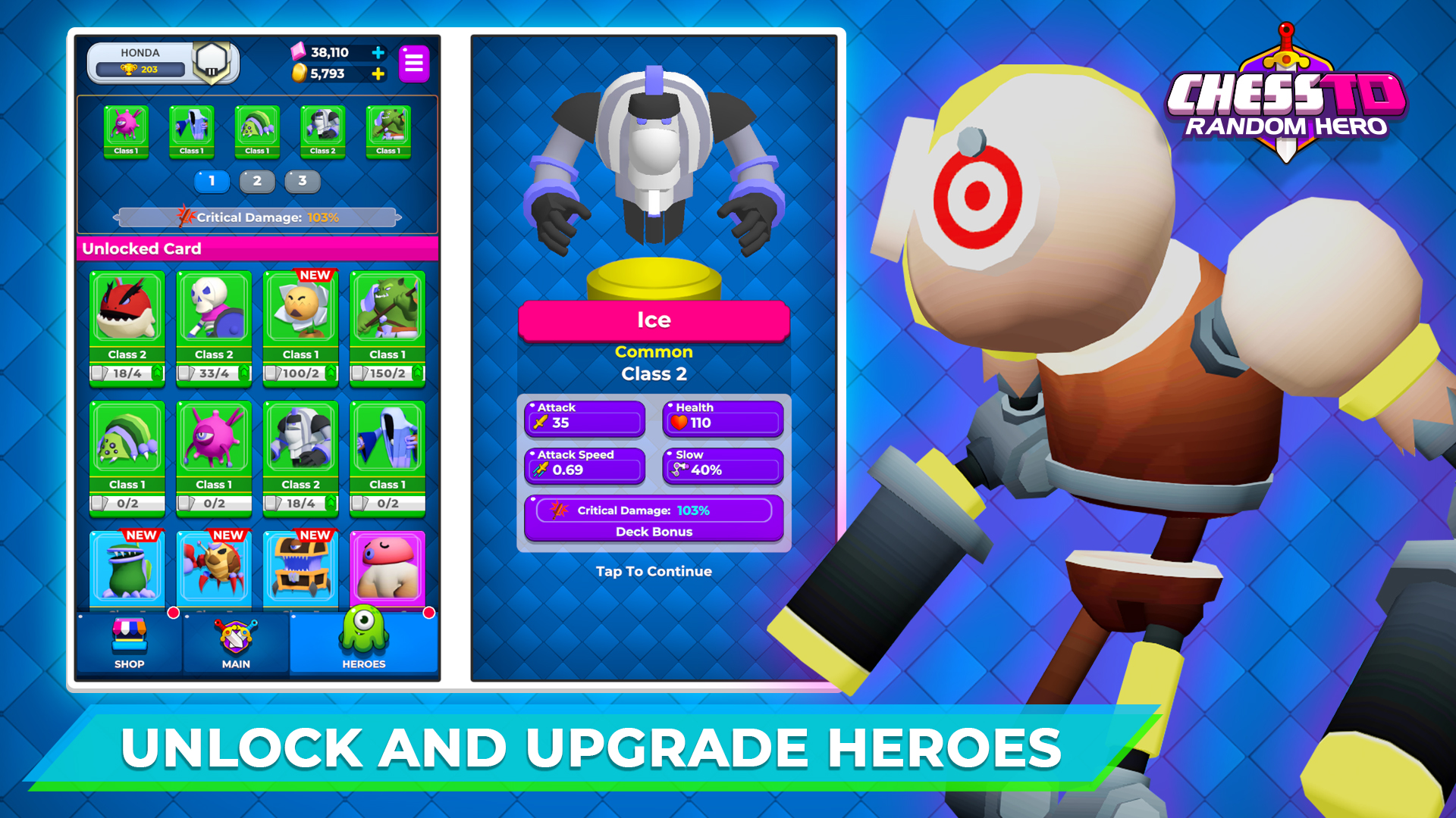 اسکرین شات 7 بازی Chess TD - Random Hero
