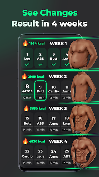 اسکرین شات 4 برنامه ProFit: Workout Planner