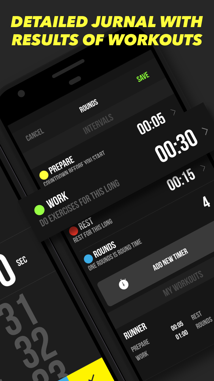 اسکرین شات 5 برنامه Timer Plus - Workouts Timer