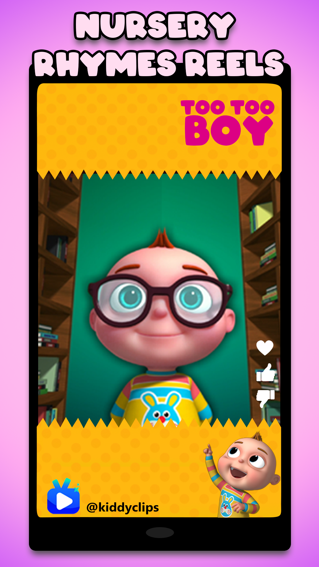 اسکرین شات 3 برنامه Kiddy Clips - Fun Kids Reels