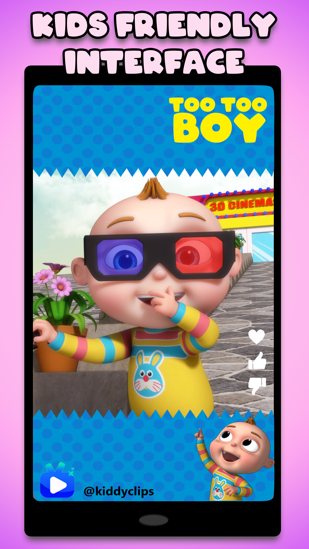 اسکرین شات 7 برنامه Kiddy Clips - Fun Kids Reels