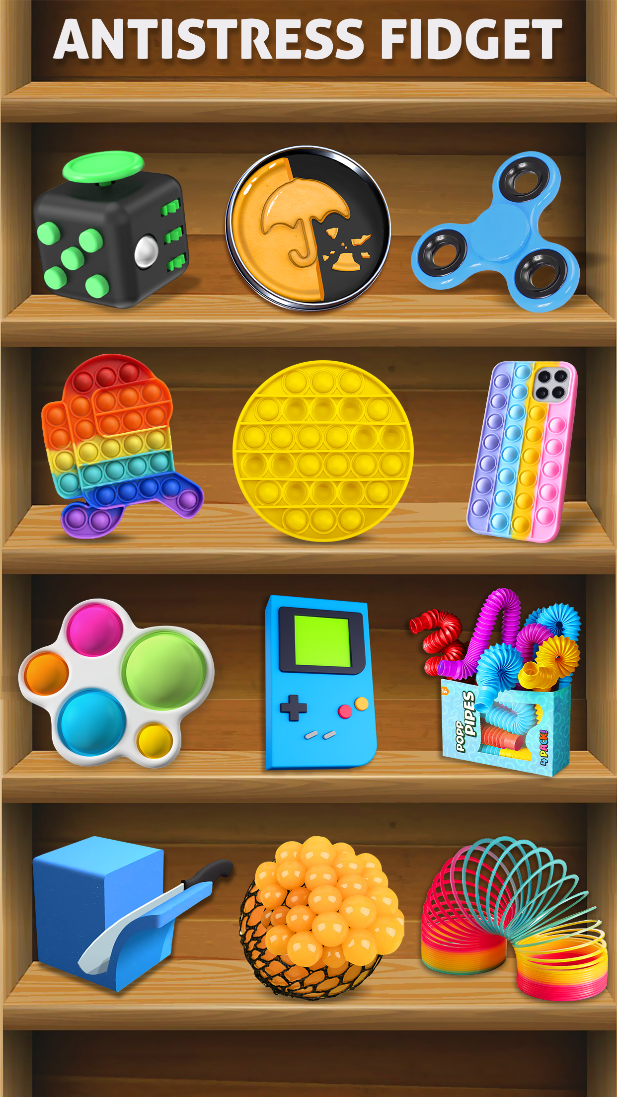 اسکرین شات 2 بازی Fidget Cube 3D Antistress Toys