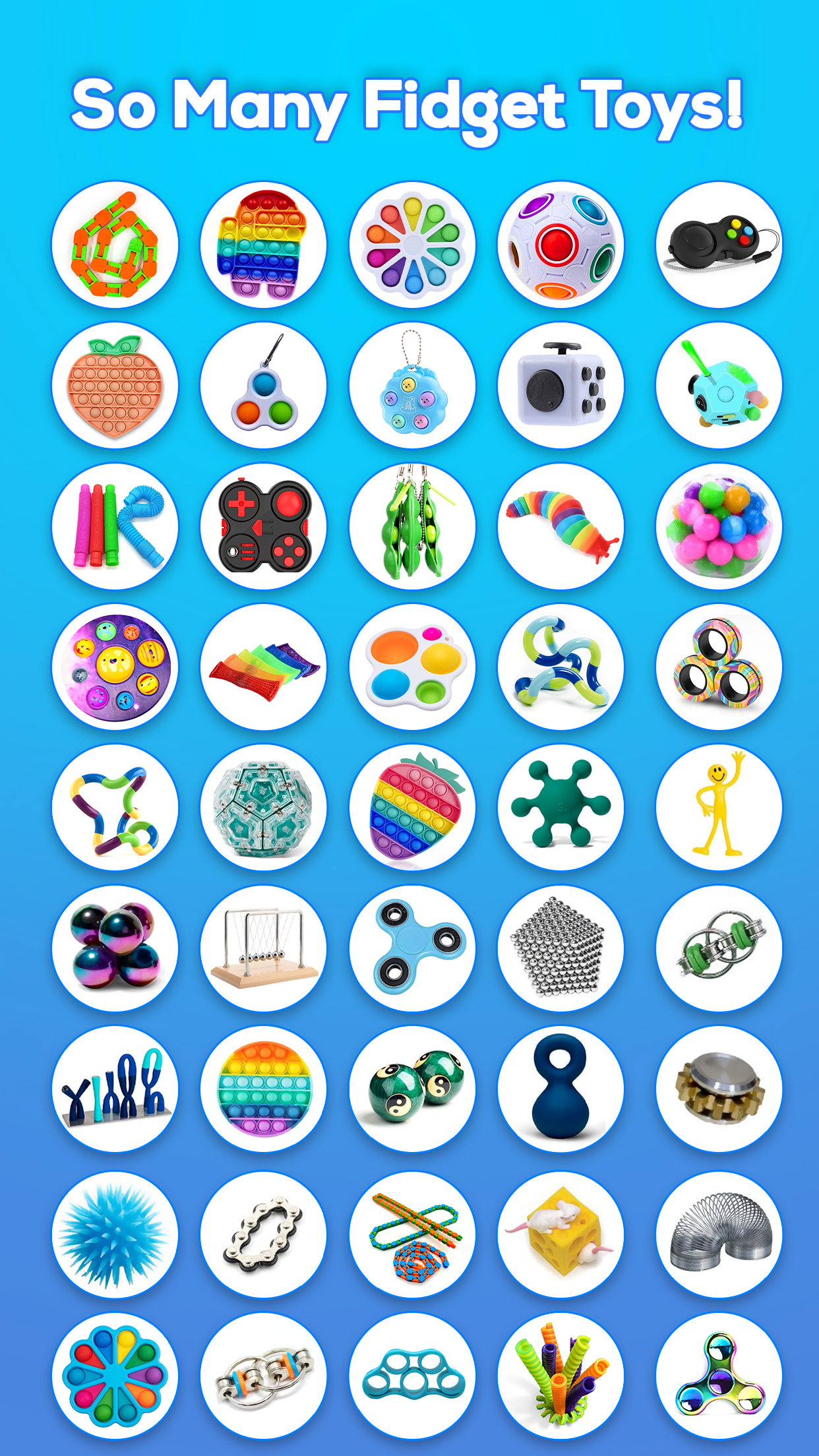 اسکرین شات 1 بازی Fidget Toys Trading: Pop it
