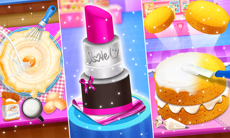 اسکرین شات 6 بازی Makeup Kit Cakes- Cosmetic Box