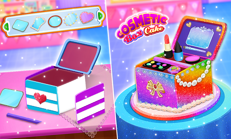 اسکرین شات 2 بازی Makeup Kit Cakes- Cosmetic Box