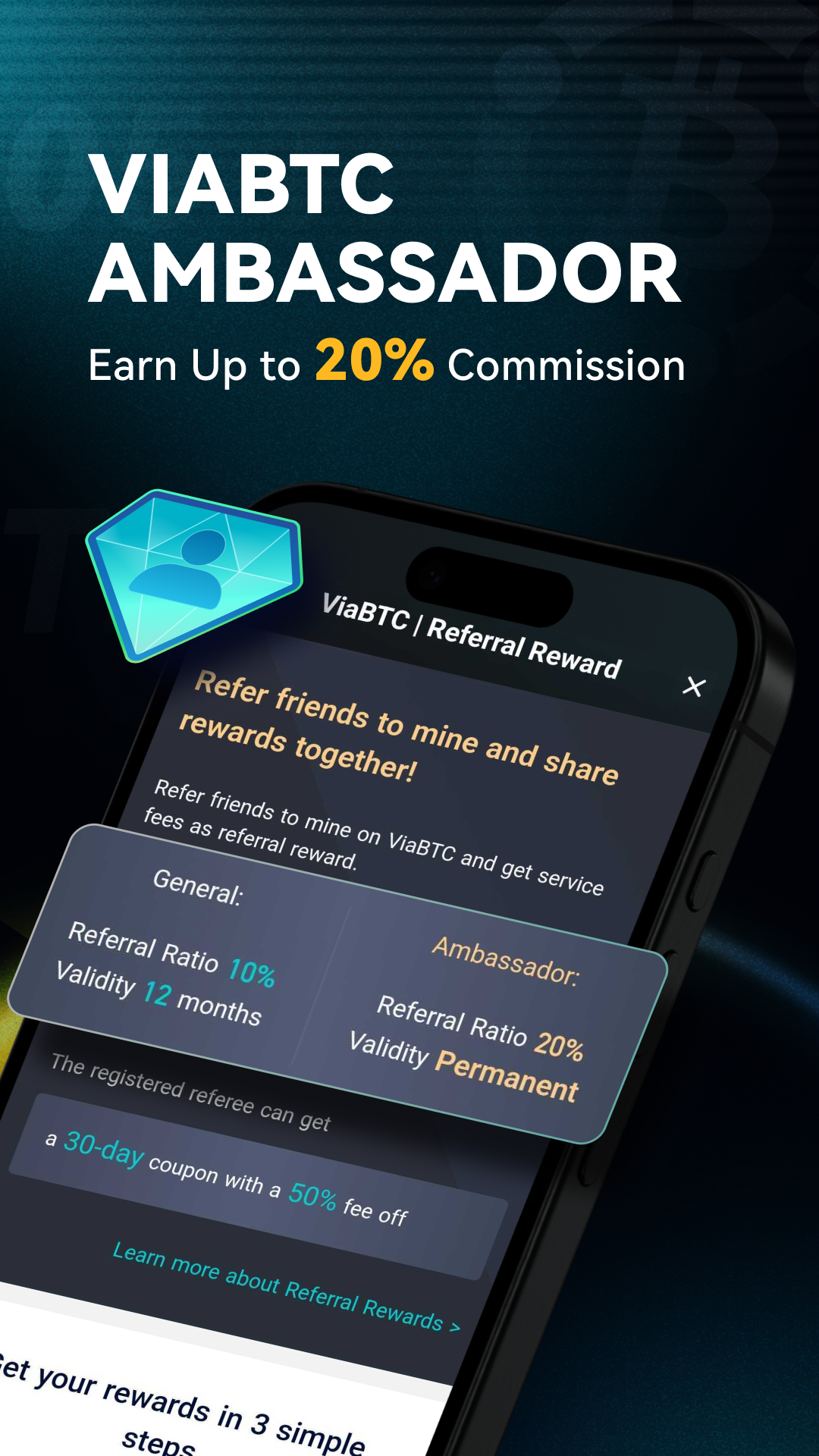 اسکرین شات 6 برنامه ViaBTC-Crypto Mining Pool