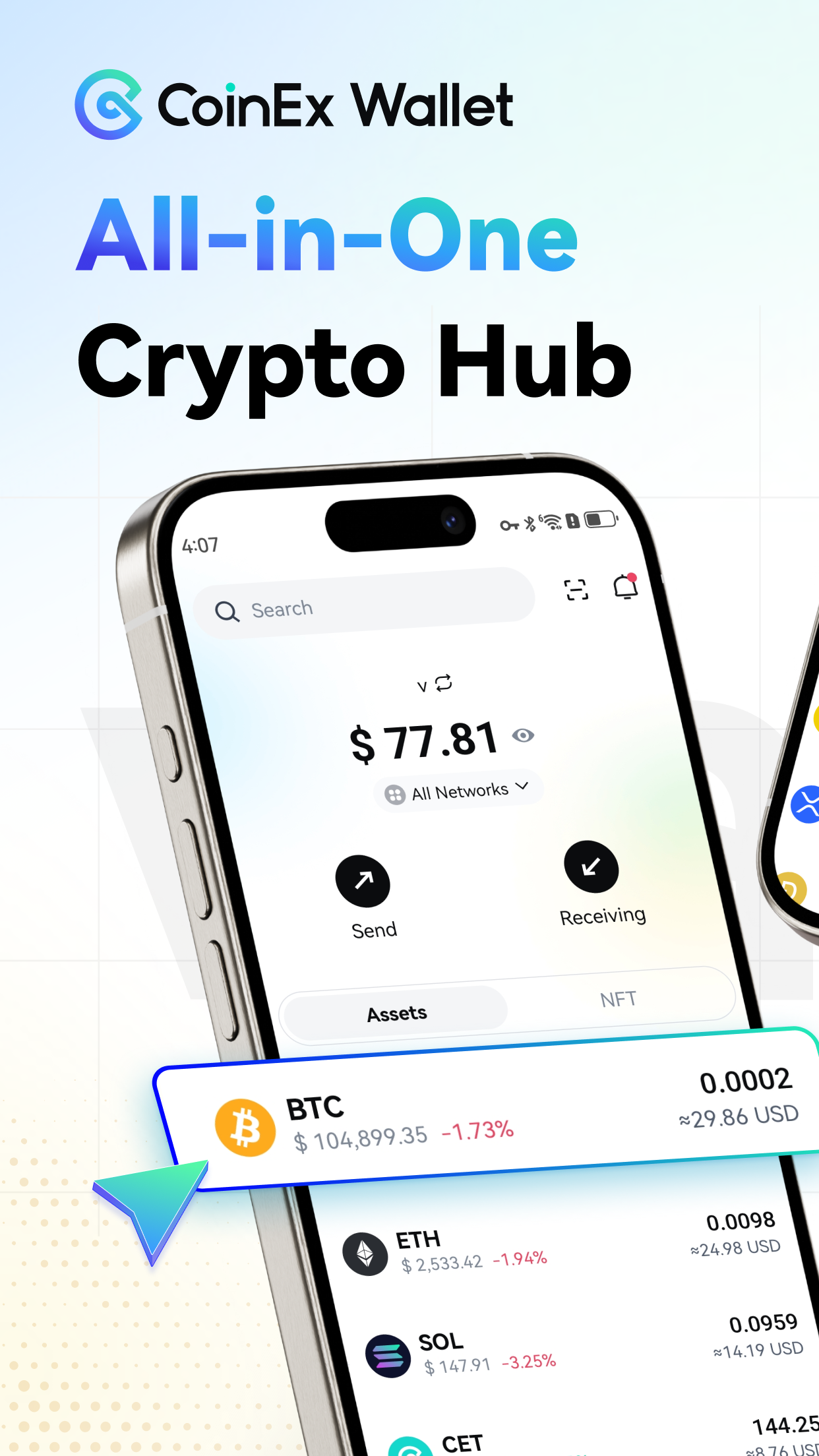 اسکرین شات 1 برنامه CoinEx Wallet - Crypto & DeFi