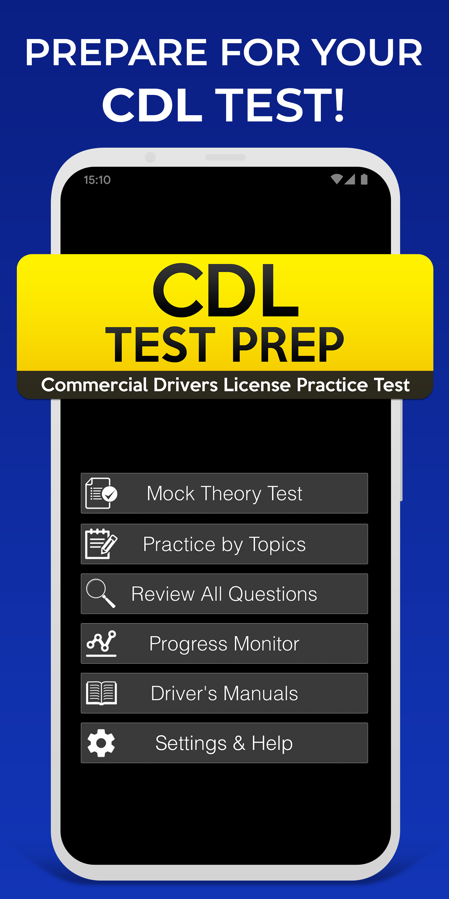 اسکرین شات 1 برنامه CDL Test Prep: Practice Tests