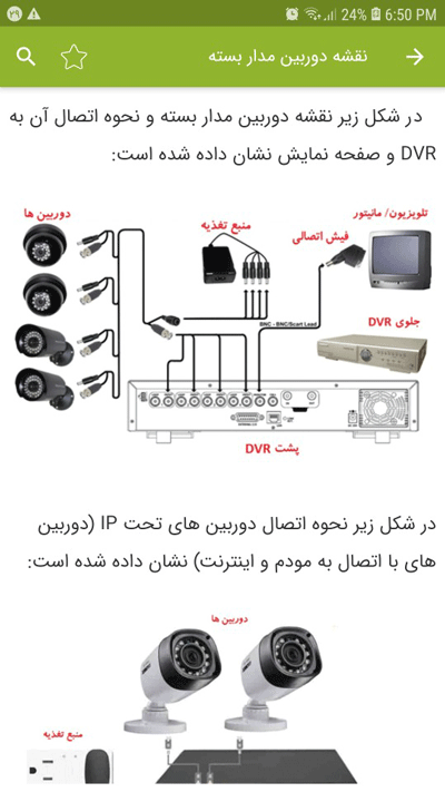 اسکرین شات 8 برنامه آموزش نصب دوربین مداربسته