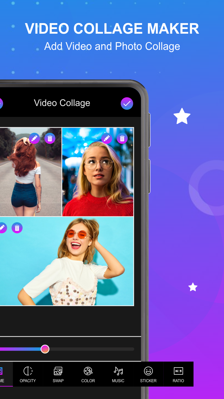 اسکرین شات 2 برنامه Video Collage Maker