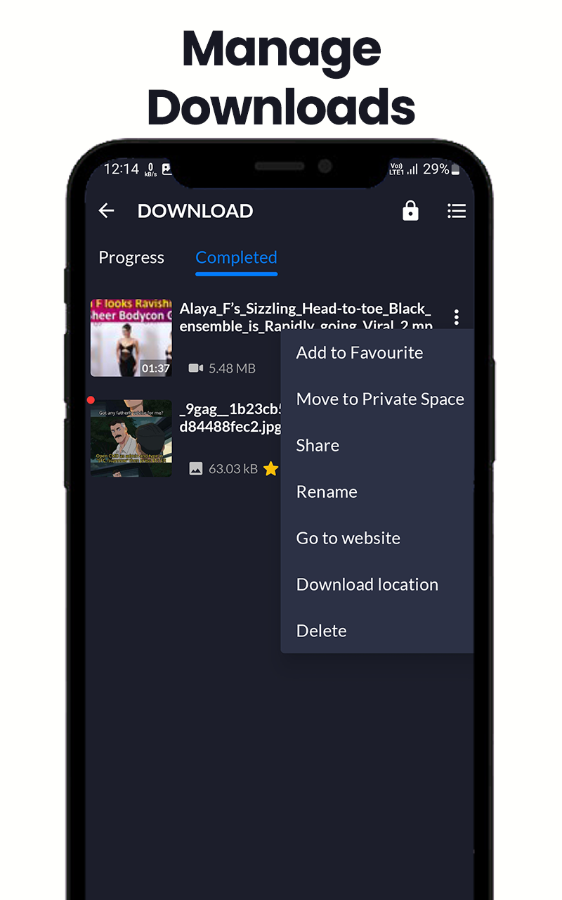 اسکرین شات 5 برنامه All Video Downloader